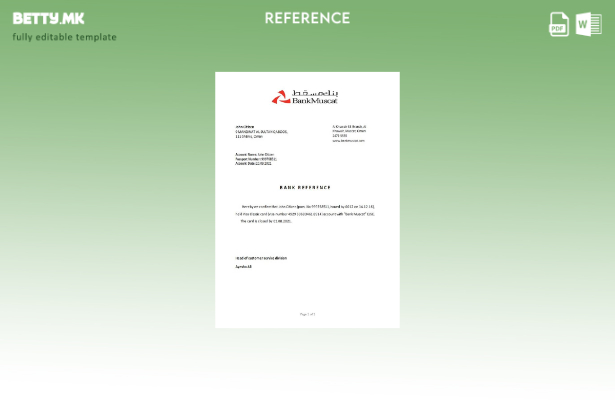 Референтен шаблон за затворање во модерен стил Оман Мускат